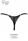 Luxxa Lenceria TANGA CON RANURA Y STRASS AZUL 5